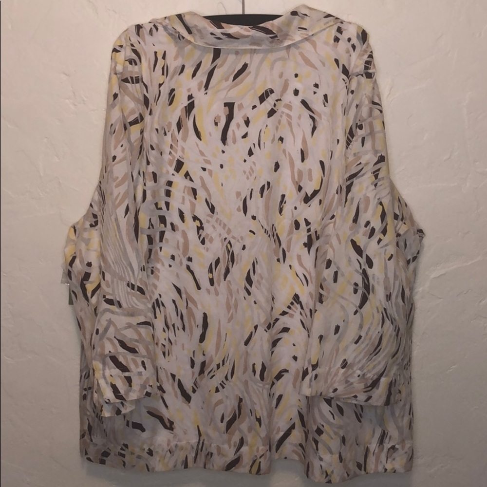 NWT 2 Piece Button Down and Tank Top Shirt Top 3X - Picture 3 of 7